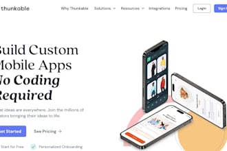 design and build mobile apps using thunkable