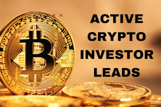 generate active and verified crypto investor, forex email list or leads