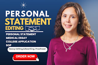 expertly proofread and edit your personal statement, law, amcas medical school,