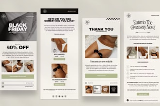 design editable brevo email template beehiiv klaviyo mailchimp newsletter