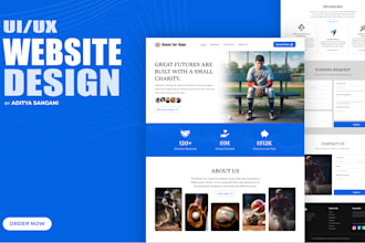 create an attractive website design in figma