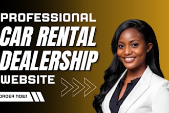 design wix car rental booking website car detailing car dealership website