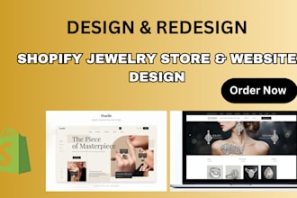 build shopify jewelry store, jewelry website design