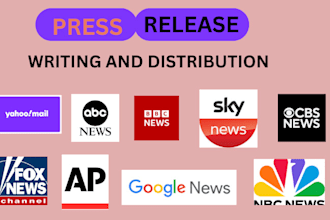 write and distribute UK press release, USA press release, french press release