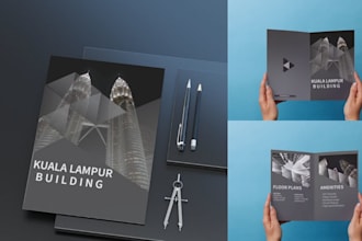 do custom bifold and trifold design for your bussiness