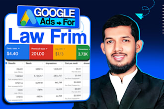 set up google ads adwords PPC campaign for law firms and lawyers in the USA
