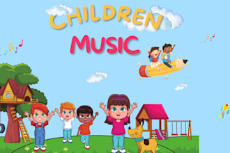 sing and write children song, kids song, children music and kids music