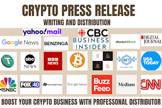write crypto press release, PR distribution submit crypto press release