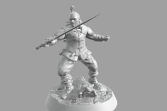 be 3d sculpted, fix stl file, warhammer 4ok,3d game minis, printable ttrpg model