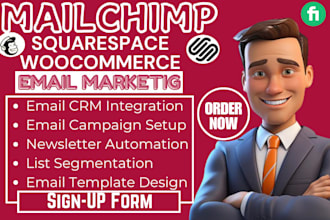 setup mailchimp email marketing for squarespace woocommerce list segmentation
