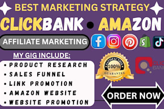 setup clickbank amazon affiliate marketing sales funnel affiliate link promotion