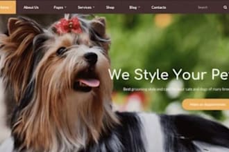 design poop scooper website, pet care website, dog walker, jobber, bookingkoala