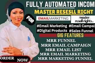 promote master resell rights with email marketing campaign