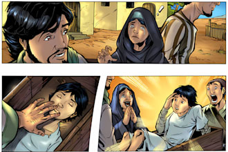 draw comic book illustration graphic novel storyboard comic page manga nsfw art