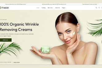 design skin care website in 24 hours skincare ecommerce website skincare website