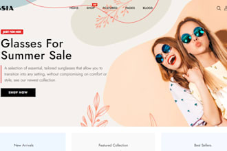 design 7figure sunglasses shopify eye glasses store glasses website dropshipping