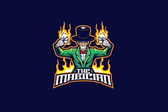 design mystical magician illusionist logo
