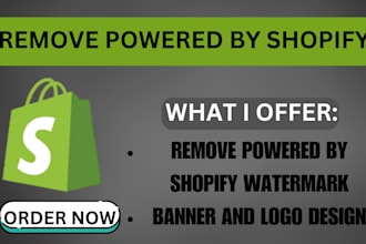 remove the powered by shopify from the footer of your store