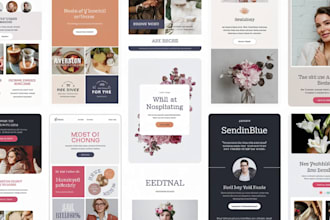 design mailerlite, aweber, brevo, constant contact, flodesk email template