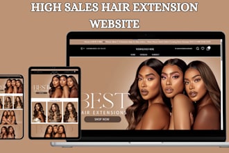 hair extension website hair extension shopify store wix hair extension website