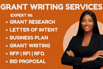 research grant, write grant proposal, apply for grant, do business plan, 501c3