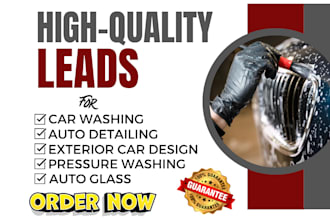 generate auto detailing car wash auto glass repair tints pressure washing leads