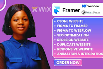 duplicate framer website clone webflow website fix figma