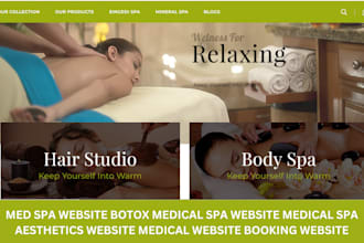 build med spa website botox medical spa website medical spa aesthetics website