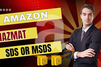 create safety data sheet or sds or msds for amazon hazmat