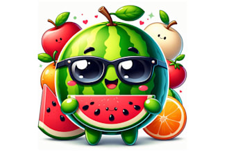 make awesome mascot juice shop logo