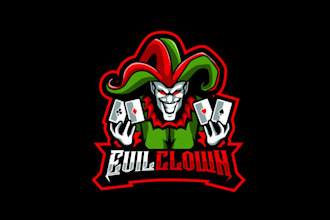 make joker and poker clubs logo for you