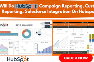 hubspot campaign reporting, custom reporting, salesforce integration on hubspot
