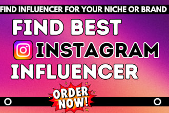 find influencer for best instagram influencer research and influencer marketing