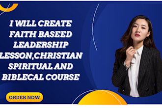create faith baseed leadership lesson,christian spiritual and biblecal course