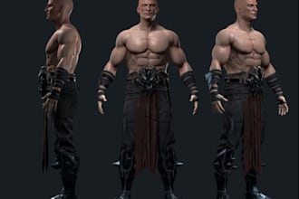 realistic game character, humanoid model, walk animation, nsfw model, ue5 rig