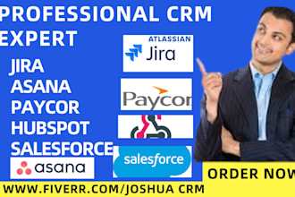 setup CRM system on salesforce hubspot sugarcrm microsoft pipedrive mobile crm