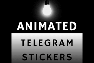 design telegram animated stickers and emojis for you