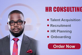 source, recruit candidates and provide HR consulting services