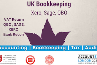 do bookkeeping in quickbooks online, sage, zoho books, and xero