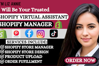 be your shopify virtual assistant shopify expert shopify manager and marketing