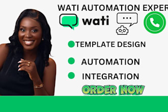 setup wati template, whatsapp automation with whatsapp  API setup integration