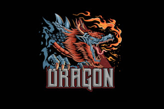 design high quality dragon logo design with fastest delivery