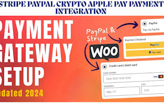 stripe, paypal applepay payment gateway integration in wix shopify and wordpress