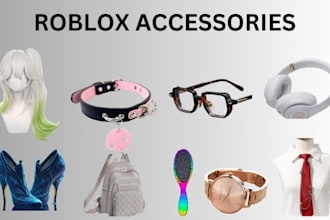 create 3d roblox accessories, hair using blend, roblox, 3d model