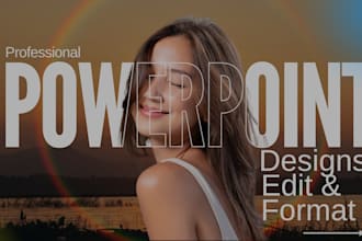 be your powerpoint design assistant, redesign professional presentation slides