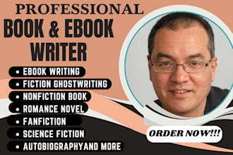 be ebook writer, ghost book writer, fiction ghostwriter, nonfiction, short story