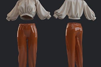 create 3d second life avatar clothing jewelry shoe assets garment accessories