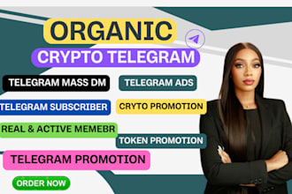 promote your crypto telegram project website, telegram subscribers, marketing