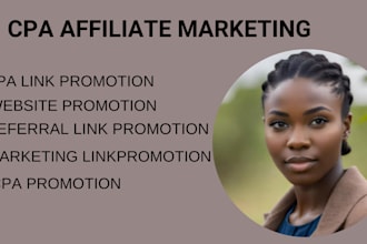 do cpa affiliate marketing, website link promotion to generate leads for sales