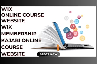 build wix online course wix website wix membership kajabi online course website